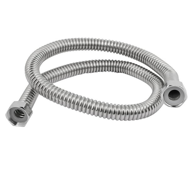 Black Water Faucet inlet Hose 1\2" Universal Stainless Steel Anti-explosion Hose 